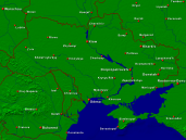 Ukraine Städte + Grenzen 1600x1200